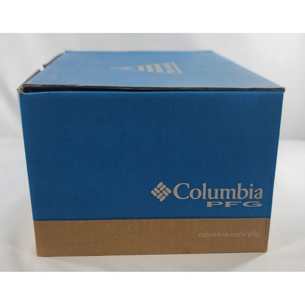 Columbia‎ Bahama Vent PFG Boat Shoes Mens Sz 8 Grey/Red Canvas & Leather Uppers